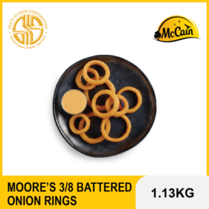 MCCAIN MOR 3/8 BATTERED ONION RINGS | 1.13KG