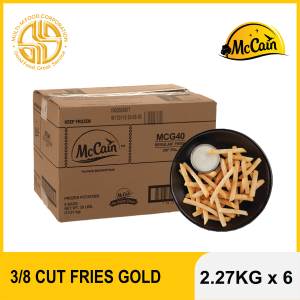 MCCAIN 3/8 CUT FRIES GOLD | CASE